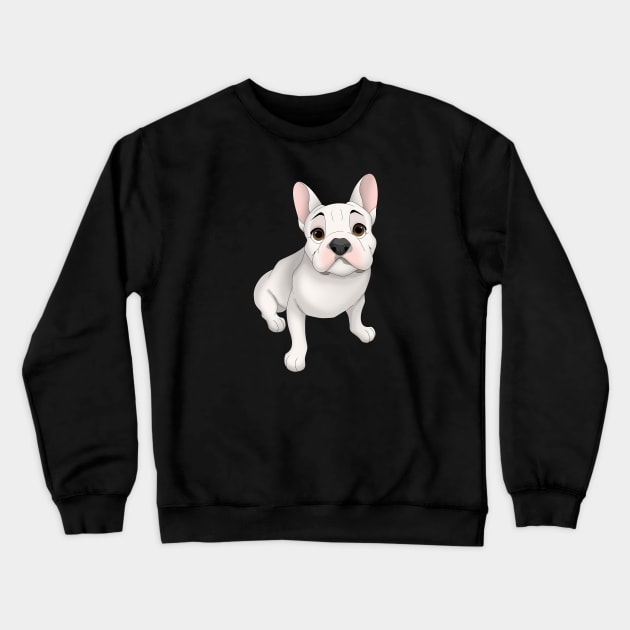 White French Bulldog Crewneck Sweatshirt by millersye